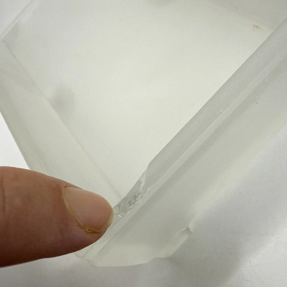 Art Deco Frosted White Glass Box W/ Nude Women Trinket Dish Jewelry Dresser RARE